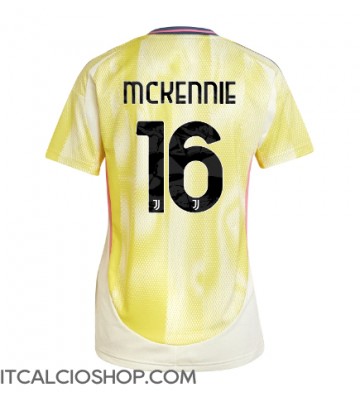 Juventus Weston McKennie #16 Seconda Maglia Femmina 2024-25 Manica Corta